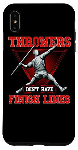 iPhone XS Max Throwers Dont Have Finish Lines Funny Javelin Throwing Case