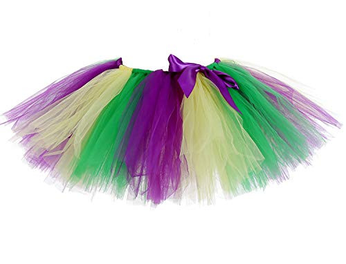 Tutu Dreams Mardi Gras Tutu Toddler Girls Carnival Costumes Masquerade Party Favors Supplies  4 for 3-4T Mardi Gras