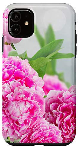 iPhone 11 Pink Peony Peonies Flowers Floral Garden Botanical Gift Case