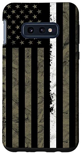 Galaxy S10e Thin White Line US Flag Nurse Nursing Gift Case