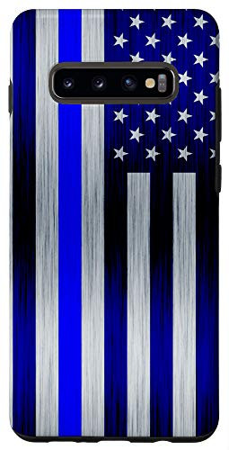 Galaxy S10plus  Thin Blue Line American Flag Police Blue Lives Matter Case