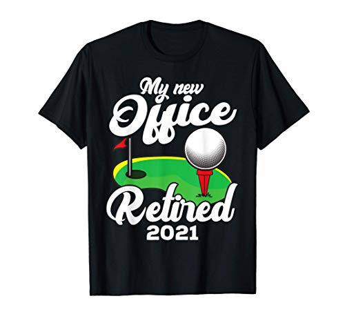 Funny Retired 2021 Golf Retirement Party Gag Gift Golfers T-Shirt