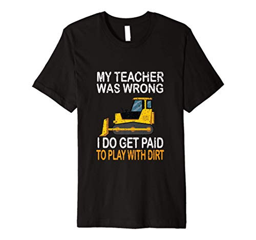 Construction Trucks Drivers Bulldozer Lovers Premium T-Shirt
