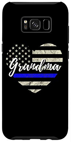 Galaxy S8plus  Thin Line Blue Flag Grandma Police Pride Gift Case