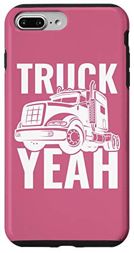 iPhone 7 Plus 8 Plus Truck Yeah Big Rig 18-Wheeler Pink Case