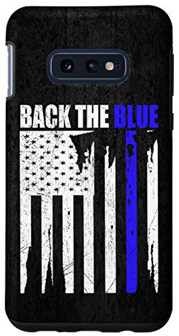 Galaxy S10e Thin Blue Line case. American Flag Police Officer Cop Gift Case