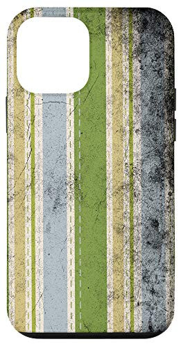 iPhone 12 mini Retro Vintage Stripes distressed Grunge Lines Case