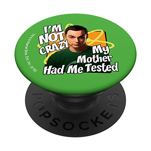 Big Bang Theory Sheldon Cooper Im Not Crazy PopSockets PopGrip Swappable Grip for Phones  and  Tablets