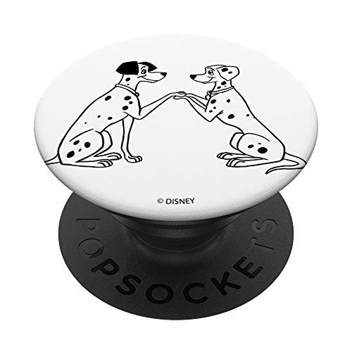 Disney 101 Dalmatians Pongo Perdy Line PopSockets PopGrip Swappable Grip for Phones  and  Tablets