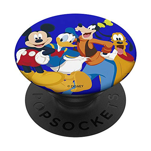 Disney Mickey And Friends Group Shot Line Up PopSockets PopGrip Swappable Grip for Phones  and  Tablets