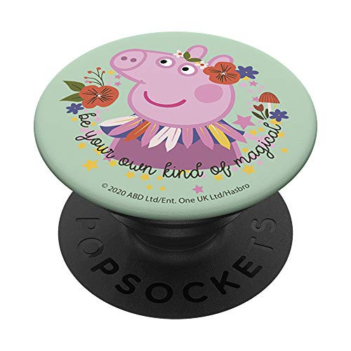 Peppa Pig Be Your Own Kind Of Magical PopSockets PopGrip Swappable Grip for Phones  and  Tablets