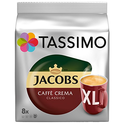 Tassimo Jacobs Caffè Crema XL Rainforest Alliance Certified 16 T-Discs Tassimo Jacobs Caffè Crema XL Rainforest Alliance Certified 16 T-Discs