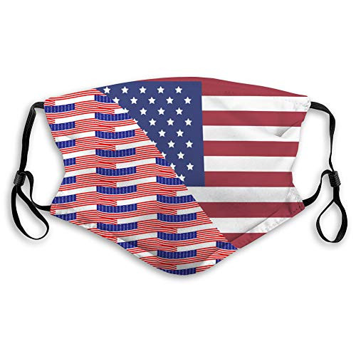 Safety Shield Reusable Outdoor Covers seamless pattern usa flag Adjustable Covers Safety Shield Reusable Outdoor Covers seamless pattern usa flag Adjustable Covers