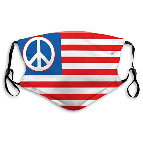 DISGOWONG Adjustable Safety Covers for Most People USA Peace Flag Outdoor Cover DISGOWONG Adjustable Safety Covers for Most People USA Peace Flag Outdoor Cover