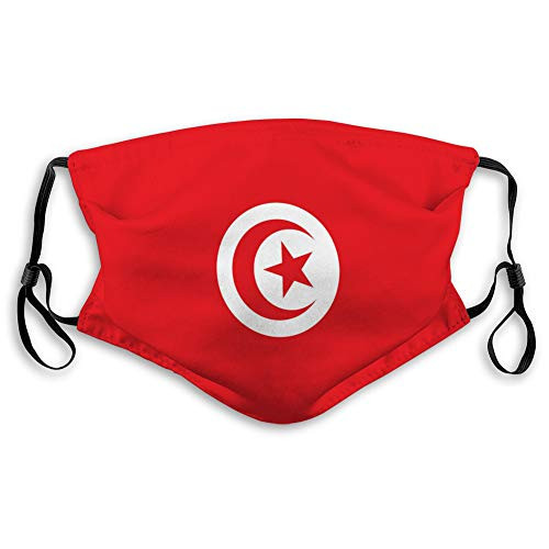 DISGOWONG Cool Mouth Shield for Gardening Climbing Daily Use Tunisia Flag Safety Covers DISGOWONG Cool Mouth Shield for Gardening Climbing Daily Use Tunisia Flag Safety Covers