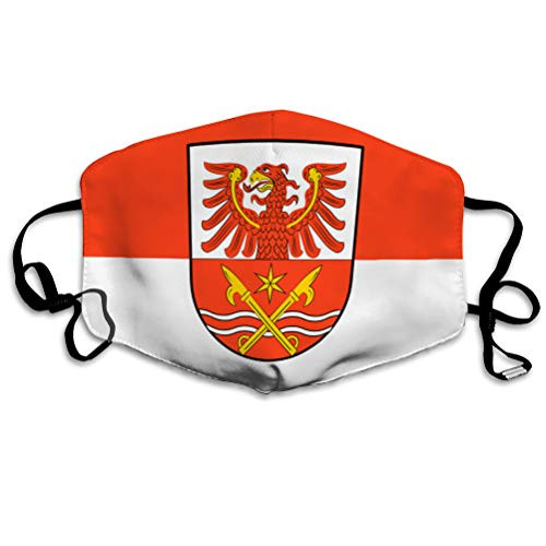 DISGOWONG Safety Shield Reusable Outdoor Covers Flag of markisch oderland in Brandenburg Germany Mouth Covers DISGOWONG Safety Shield Reusable Outdoor Covers Flag of markisch oderland in Brandenburg Germany Mouth Covers