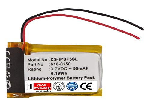 Replacement Battery for Apple iPod Shuffle 4th iPod Shuffle 5th iPod Shuffle 5th Generation Part NO 616-0150 616-0548