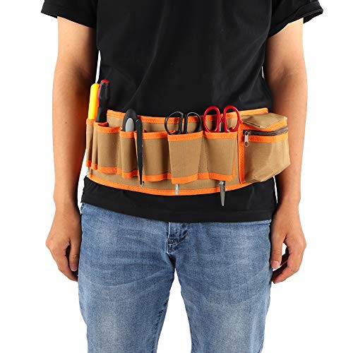 Multi?Pocket Tool Bag Garden Waist Bag Hanging Pouch Gardening Tools Belt Bags Electrician Tools Organizer