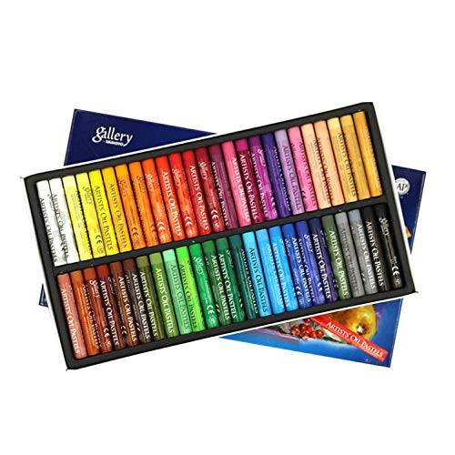 Oil Pastels Art Tools Soft Pastel Art Set Washable Round Oil Pastels for Adult and Kids Drawing Pastels Art Supplies Painting Stick for Coloring Book Indoor Activities at Home 12 25 50 Assorted Colors