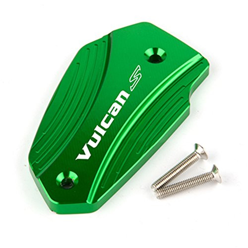 Green Motorcycle Accessories CNC Front Brake Fluid Reservoir Cap Cover for Kawasaki VN650 Vulcan S 650 EN650 2015-2017