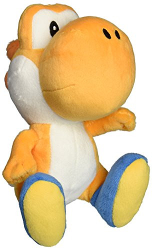 Little Buddy Super Mario Bros. 6" Orange Yoshi Stuffed Plush