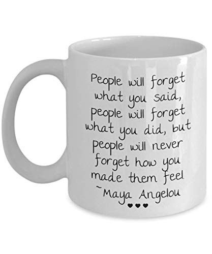 Lplpol People Will forget What You Said Maya Angelou - Coffee Mug 11oz