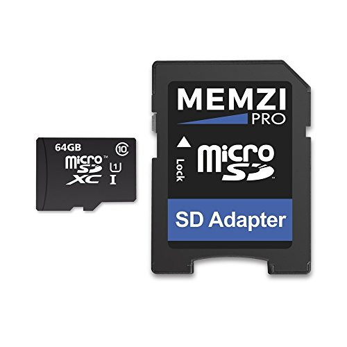 MEMZI PRO 64GB Class 10 90MB s Micro SDXC Memory Card with SD Adapter for HTC One Cell Phones