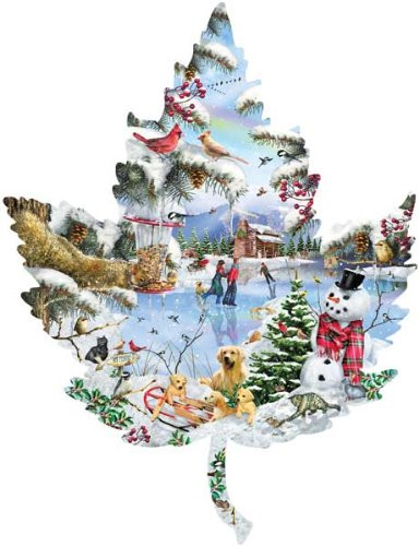 SunsOut Winter on the Lake 1000 pc Jigsaw Puzzle