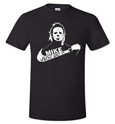 Michael Myers Halloween Just Do It Shirt Retro Horror Parody Black Medium