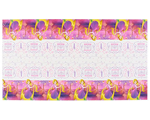 American Greetings Rapunzel 54" x 96" Plastic Table Cover