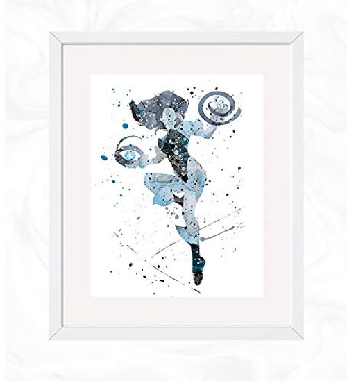 Killer Frost Prints Superheroes Watercolor Nursery Wall Poster Holiday Gift Kids and Children Artworks Digital Illustration Art