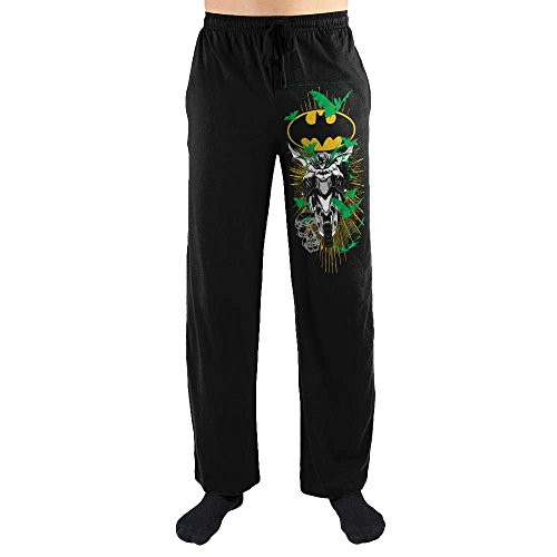 DC Comics Batman Batcycle Bike Leg Print Mens Nightwear Lounge Sleep PantsX-Large