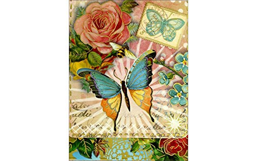 Punch Studio Window Pocket Notepads- Pink and Butterfly