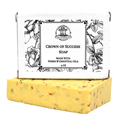 Crown of Success Shea Herbal Soap Bar Handmade for Prosperity Abundance and Achievement Wiccan Pagan Hoodoo Crown of Success Shea Herbal Soap Bar Handmade for Prosperity Abundance and Achievement Wiccan Pagan Hoodoo