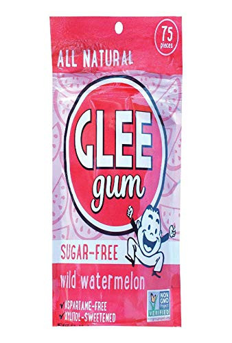 Glee Gum Sugar-Free Gum Pouch Wild Watermelon 75 Count - PACK OF 2