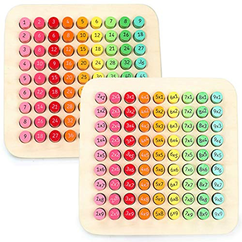 Danni Montessori Wood Preschool Training Math Toys 99 Multiplication Board Colorful Arithmetic Toy Early Learning Math Aids for Children Danni Montessori Wood Preschool Training Math Toys 99 Multiplication Board Colorful Arithmetic Toy Early Learning Math Aids for Children