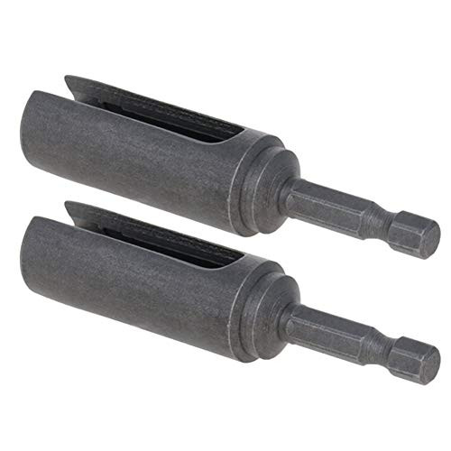 Utoolmart 12mm Nut Driver 1 4 inch Quick-Change Hex Shank Slotted Drill Bit Socket Wrench Tool 80mm Length 2pcs