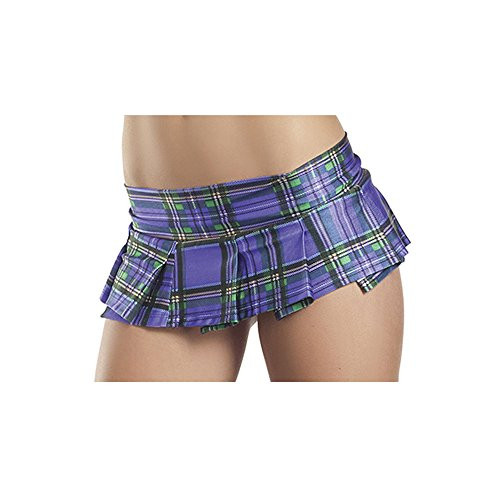 Pleated Schoolgirl Micro Mini Skirt Adult Costume Plum - Medium Large Pleated Schoolgirl Micro Mini Skirt Adult Costume Plum - Medium Large
