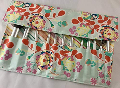 Makeup Brush Roll Holder Case Bag Organizer Cosmetic Brush Organizer Roll - Blossom in Joyful