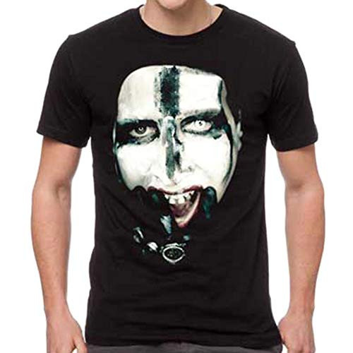 H3 SPORTGEAR Marilyn Manson Kill for Me Mens Short Sleeve T-Shirt-Black-XL