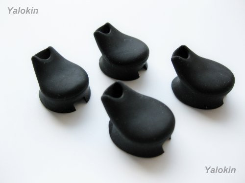 Four New Black - Eartips Earbuds for Plantronics Voyager 835 Bluetooth Headset