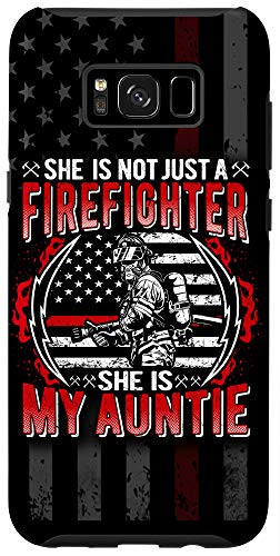 Galaxy S8plus  My Auntie Is A Firefighter Thin Red Line Fire Niece Nephew Case