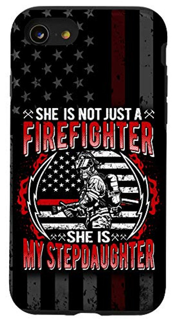 iPhone SE 2020 7 8 My Stepdaughter Is Firefighter Thin Red Line US Flag Family Case iPhone SE 2020 7 8 My Stepdaughter Is Firefighter Thin Red Line US Flag Family Case
