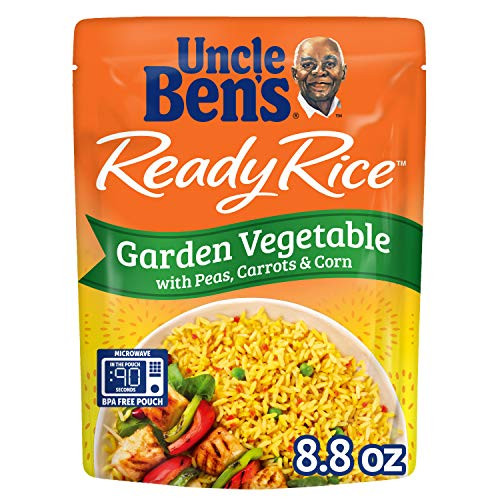 Uncle Bens Ready Rice Garden Vegetable Pouches Ready to Heat 8.8 Ounce  Pack of 6