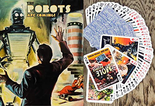 SCI FI Playing Cards Poker Deck 54 Cards All Different Vintage Sci Fi Trash Movie Poster Aliens Robots Space SCI FI Playing Cards Poker Deck 54 Cards All Different Vintage Sci Fi Trash Movie Poster Aliens Robots Space
