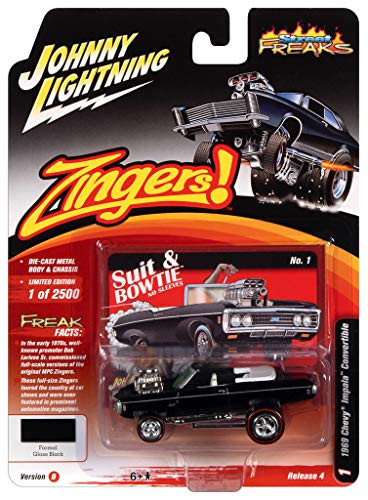 Johnny Lightning 164 Street Freaks Ver B 1969 Chevy Impala Convertible Black