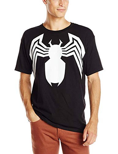 Marvel Mens Spider-Man Venom Logo Single Sided T-Shirt Black 3X