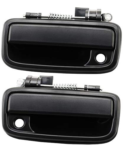 Exterior Door Handle Front Left  and  Right Pair with Key Hole   Replacement for 1995-2004 Toyota Tacoma   Replaces 69220-35020 69210-35020