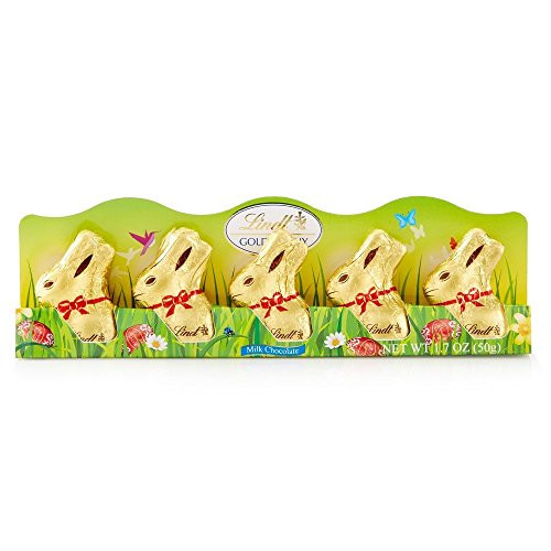 Mini Lindt GOLD BUNNY - Milk Chocolate Net Wt 1.7 Ounce 5 Count Pack of 2 Mini Lindt GOLD BUNNY - Milk Chocolate Net Wt 1.7 Ounce 5 Count Pack of 2