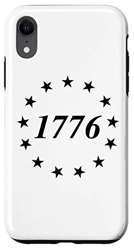 iPhone XR 13 Stars  and  13 Colonies Betsy Ross Flag 1776 Star Circle Case